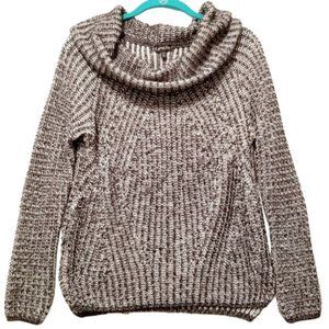 Express Cowl Neck Cable Knit Sweater Size XS (Oversized Fit)